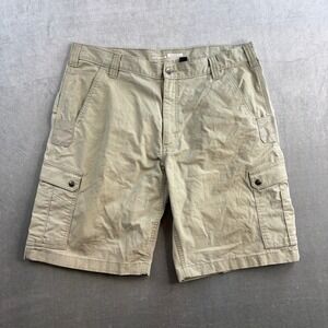 Carhartt Cargo Shorts Beige Rugged Flex Relaxed Fit Ripstop Workwear Men's 38
